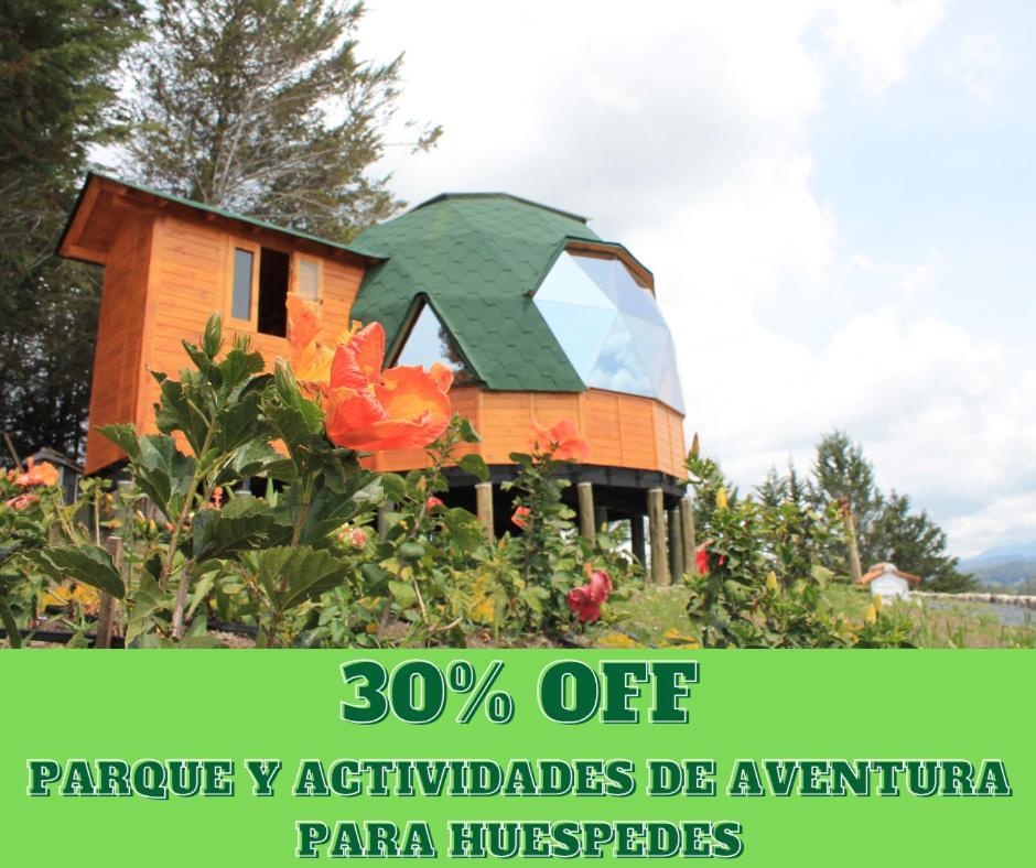 Glamping Y Chalet Aventura Park Villa De Leyva La Periquera Exteriér fotografie
